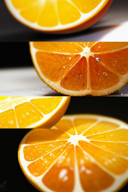 Yellow orange fruit slice orange juice display business promotion advertising background