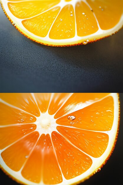 Yellow orange fruit slice orange juice display business promotion advertising background