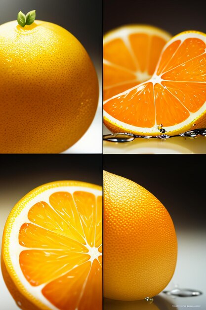 Yellow orange fruit slice orange juice display business promotion advertising background