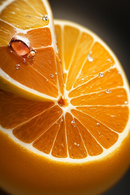 Yellow orange fruit slice orange juice display business promotion advertising background