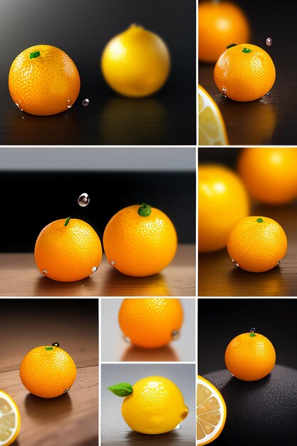 Yellow orange fruit slice orange juice display business promotion advertising background