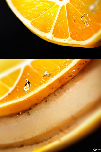 Yellow orange fruit slice orange juice display business promotion advertising background