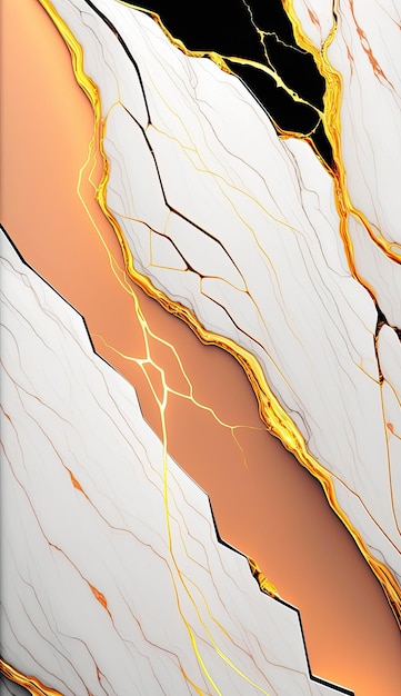 Yellow and Orange Marble Texture