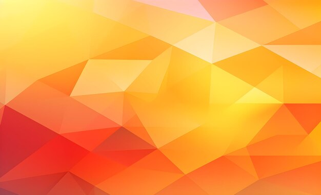 Yellow orange red abstract geometric shapes background