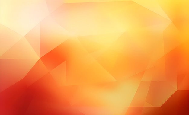 Yellow orange red abstract geometric shapes background