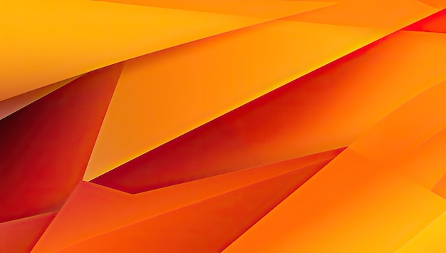 Yellow orange red geometric shapes abstract background modern futuristic web banner