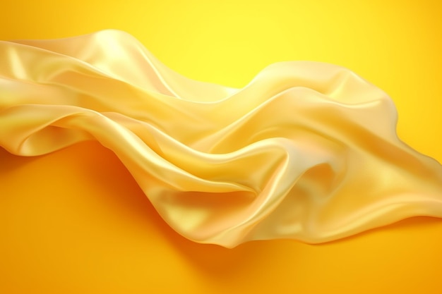 A yellow and orange striped fabric is on a yellow background