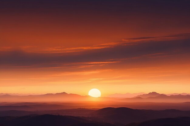 黄色いオレンジ色の夕暮れの夜明け ぼんやりしたモノフォニックな背景の質感パターン 壁紙