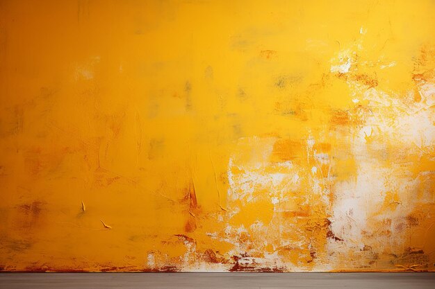 Yellow paint textured background abstract handmade effect