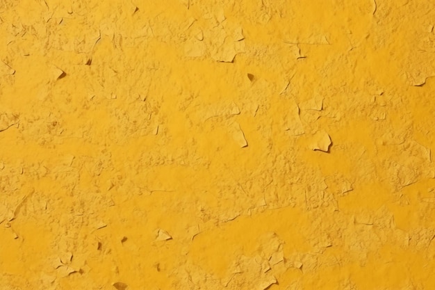 Photo yellow paint on a wall with a hole in the middle