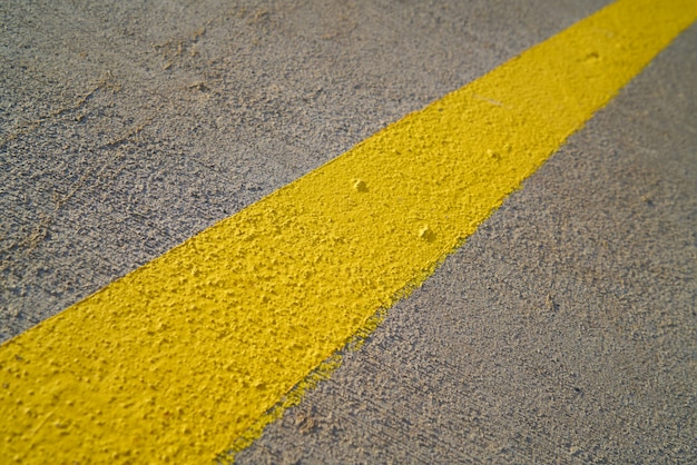 Yellow painted road texture