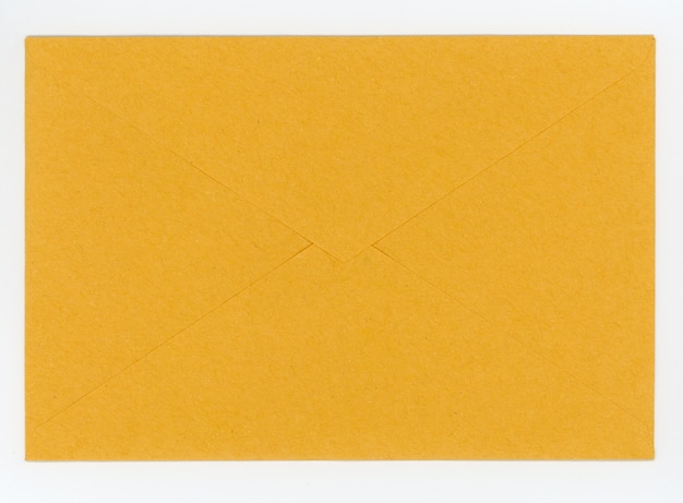 Yellow paper envelope