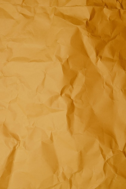 Yellow paper texture background crumpled paper abstract shape background with space paper for text