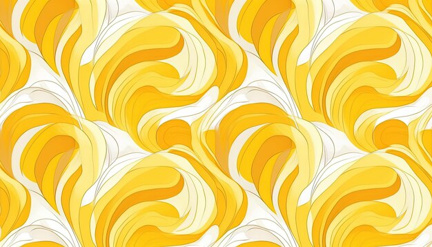 Yellow patterns background Generative Ai