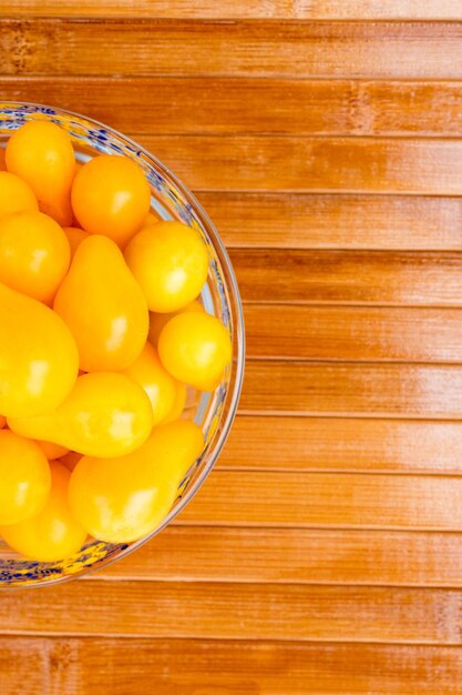 Yellow pearshaped tomatoes