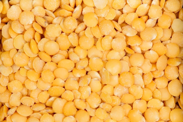 Yellow peas texture on macro High resolution photo