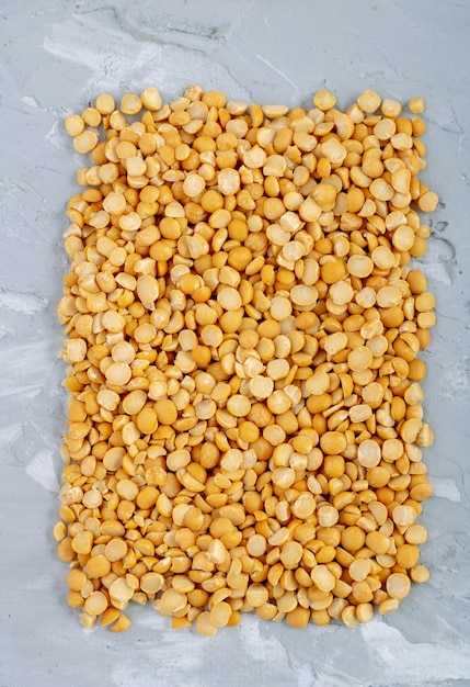 Yellow Peas. Top view