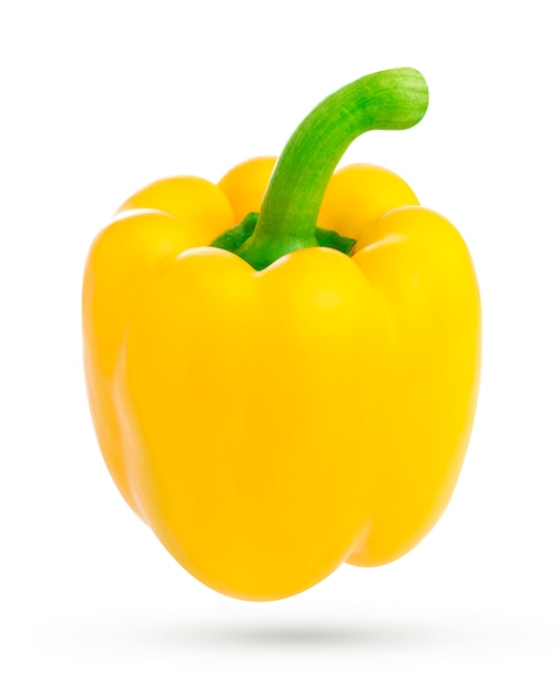 Yellow pepper isolated on white