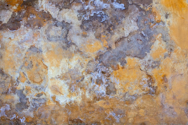 Yellow plaster on the wall