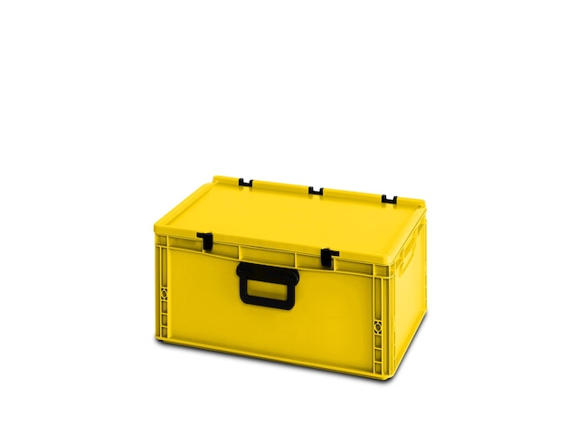 Yellow plastic box