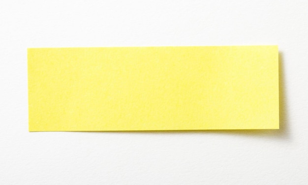 Yellow postit note