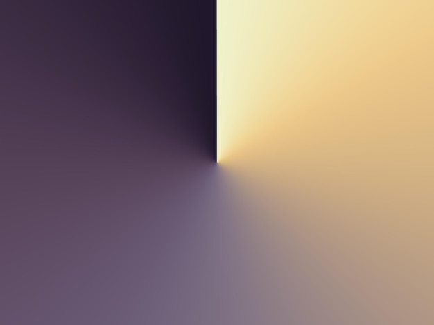 A yellow and purple background with a light at the top of it.