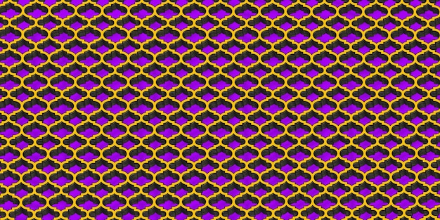 Photo yellow and purple bold color seamless geometric pattern background