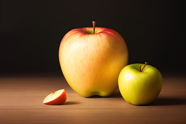 Yellow and Red Apples