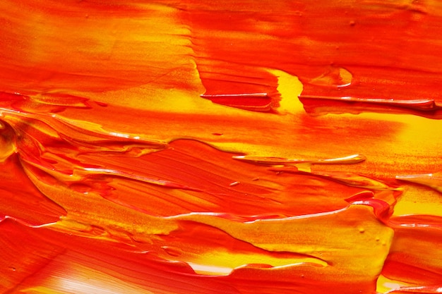 Yellow and red oil paint. background for design