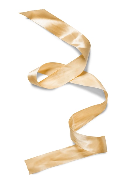 Yellow ribbon isolated