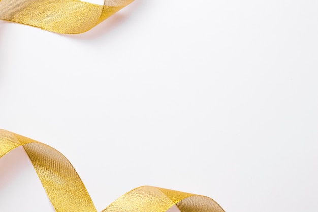 Yellow ribbon on light table