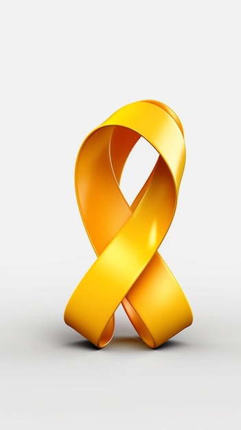 a yellow ribbon with the word " peace " on it