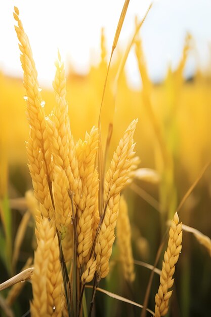 Yellow Rice Fields Ultra High Detail in 64K with Strong Texture for Supreme Image Quality