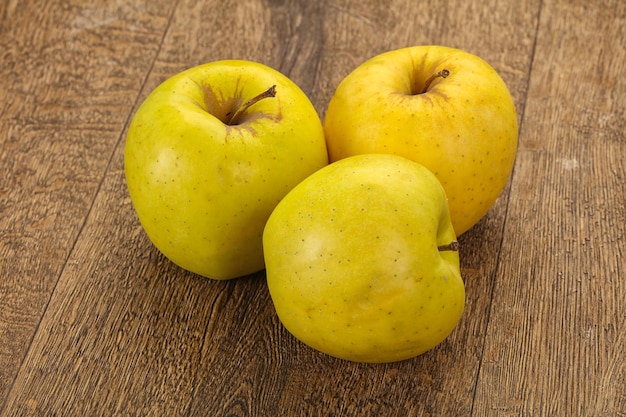 Yellow ripe apples