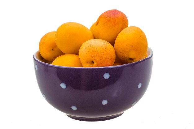 Yellow ripe apricots