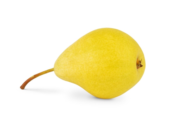 yellow ripe pears isolate on a white background