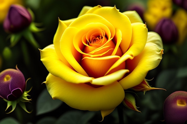 Photo yellow rose 2