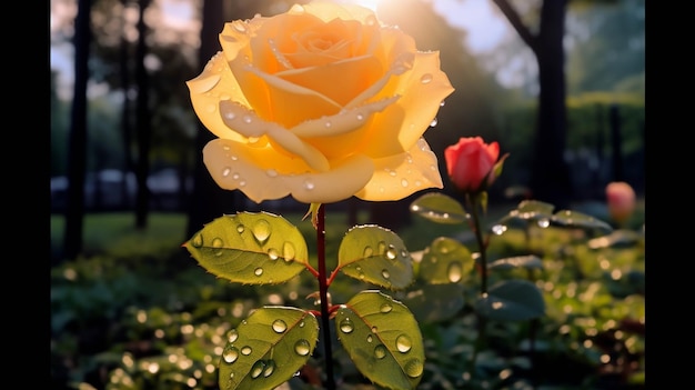 yellow rose high definition photographic creative image