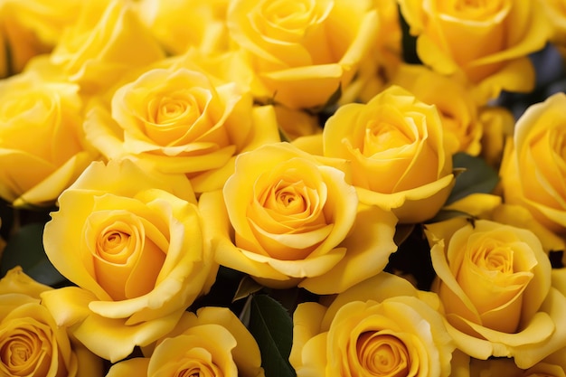 Yellow roses background