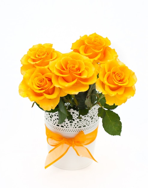 Yellow roses bouquet