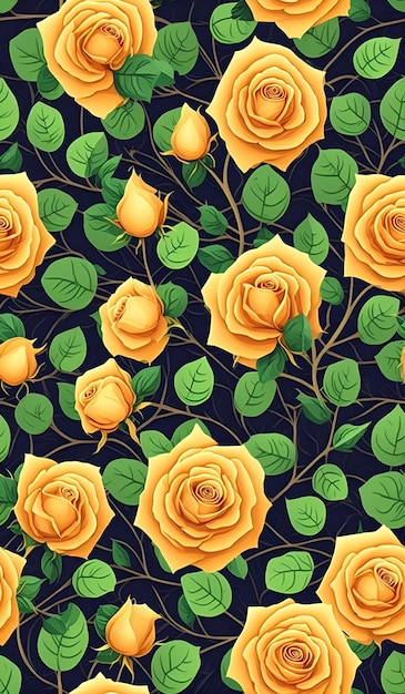 Yellow roses on a dark background.