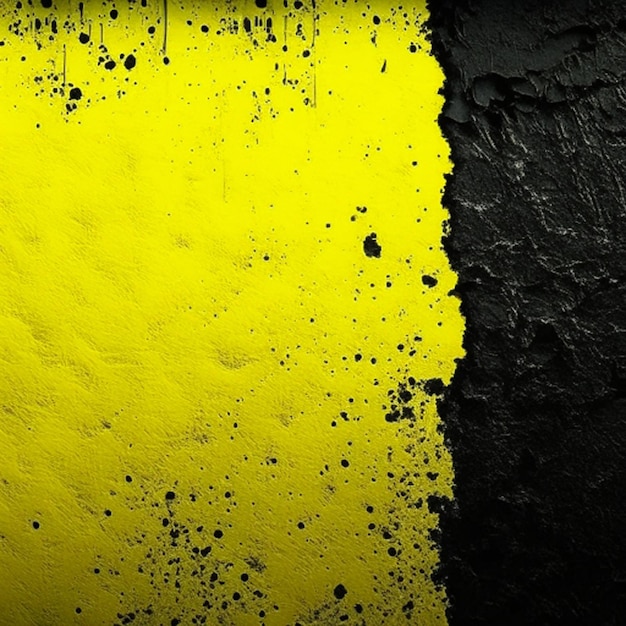 Yellow rough and grunge wall textured background