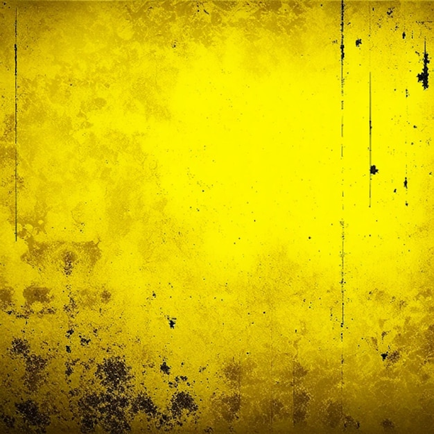 Yellow rough and grunge wall textured background