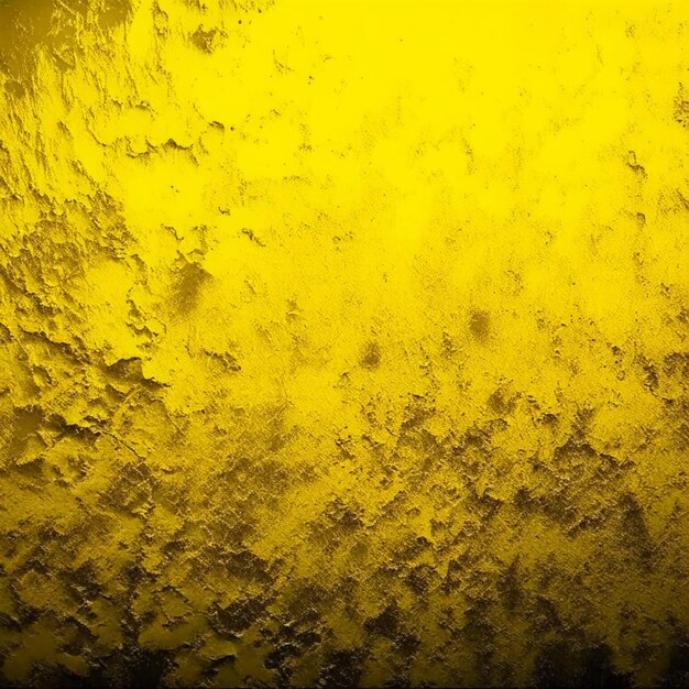 Yellow rough and grunge wall textured background