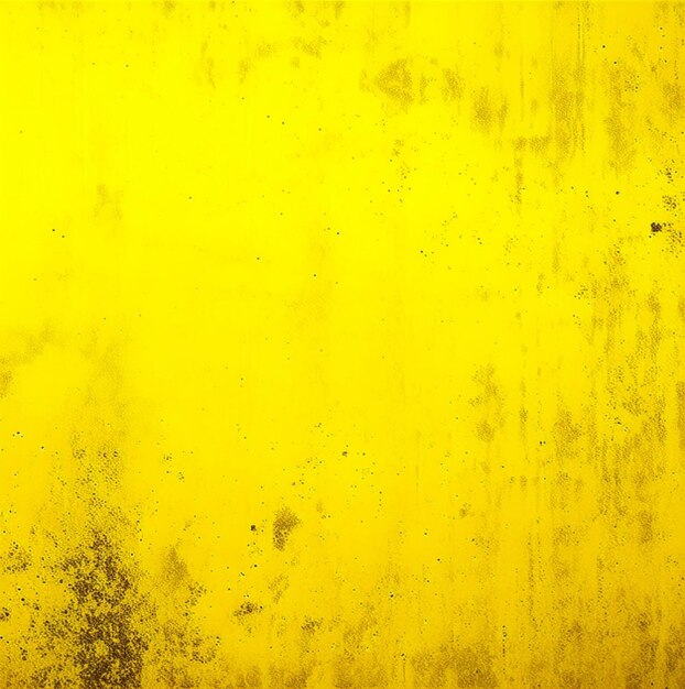 Photo yellow rough and grunge wall textured background