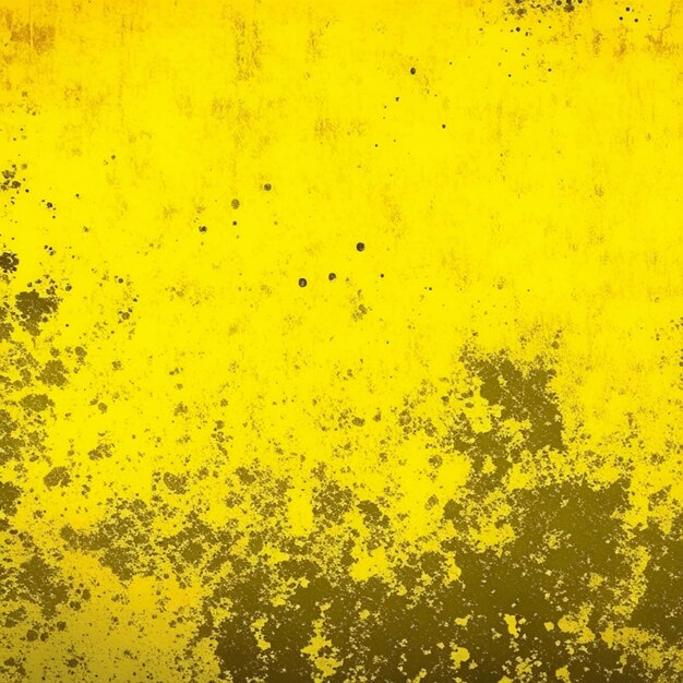 Yellow rough and grunge wall textured background