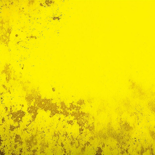 Photo yellow rough and grunge wall textured background