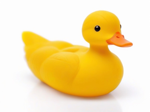 yellow rubber duck isolated on transparent background PNG
