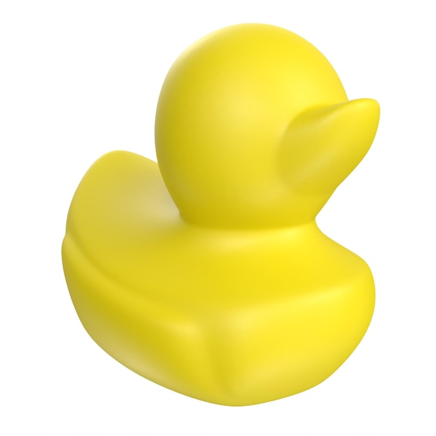 A yellow rubber duck with the word " on it "