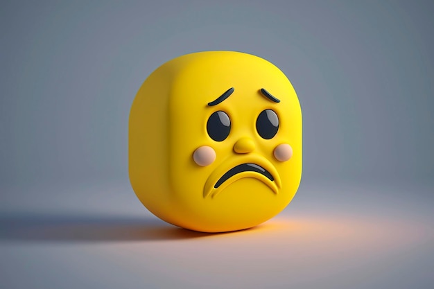 yellow sad emoji